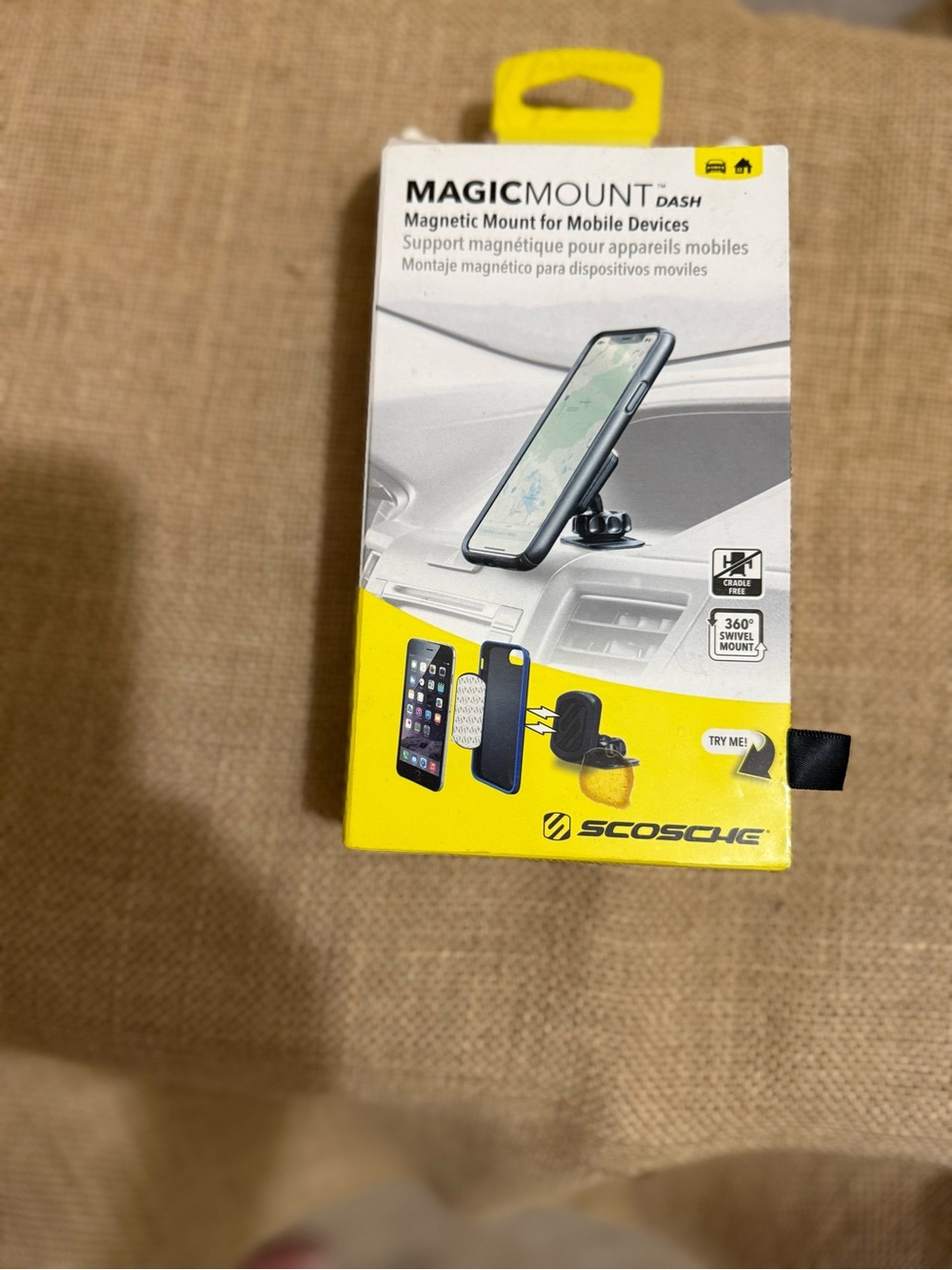 Scosche MagicMount Dash Magnetic Car Mount - Yellow